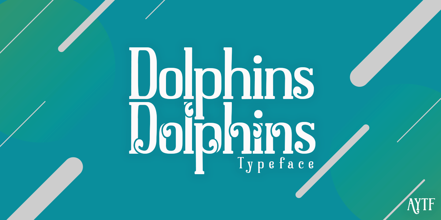 Beispiel einer Dolphins Regular-Schriftart